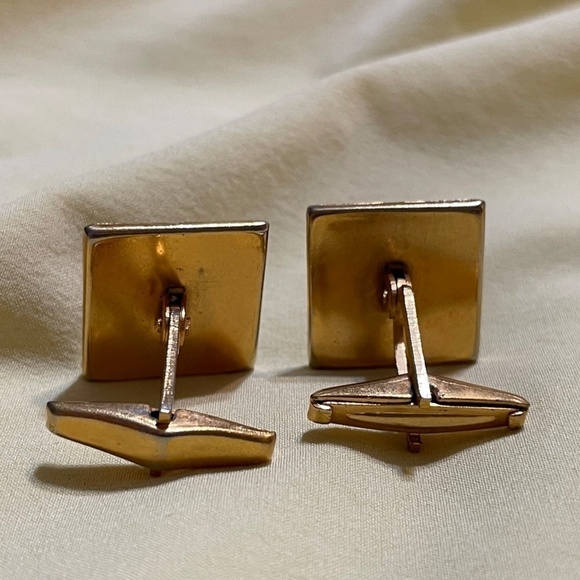 Vintage Damascene Spanish man cufflinks - Picture 4 of 4